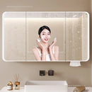 armoire intelligente avec rangement éclairé et toilettes séparées