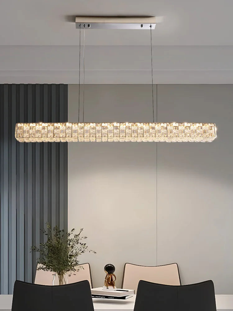 lustre en cristal postmoderne pour bar et salon - vue 4 sur 8