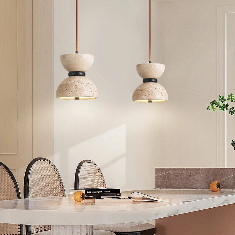 lampe de suspension led nordique en forme de grotte - vue 4 sur 7