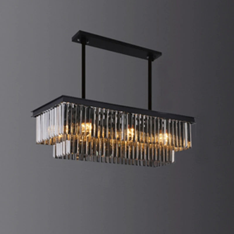 lustre moderne en cristal pour un éclairage élégant intérieur - vue 5 sur 6