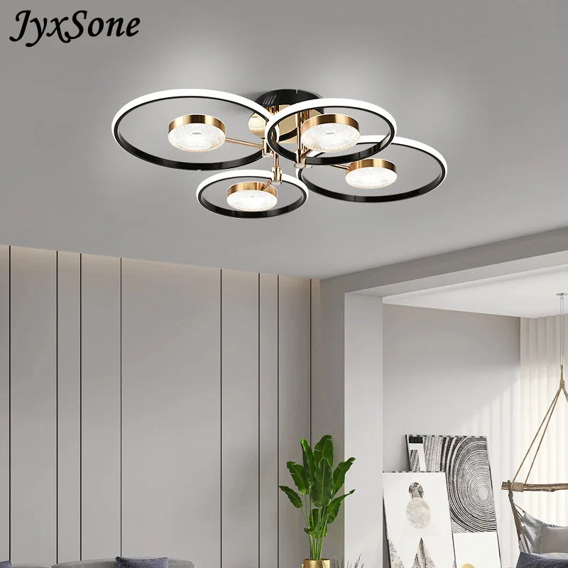 Lustre LED déco salon chambre cuisine int. têtes lampes