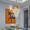 lustre en cristal de luxe pampilles modèle 	 pour hôtel