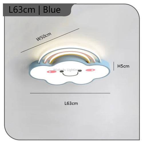 lustre nordique pour chambre d'enfants avec lumières led - vue 12 sur 12