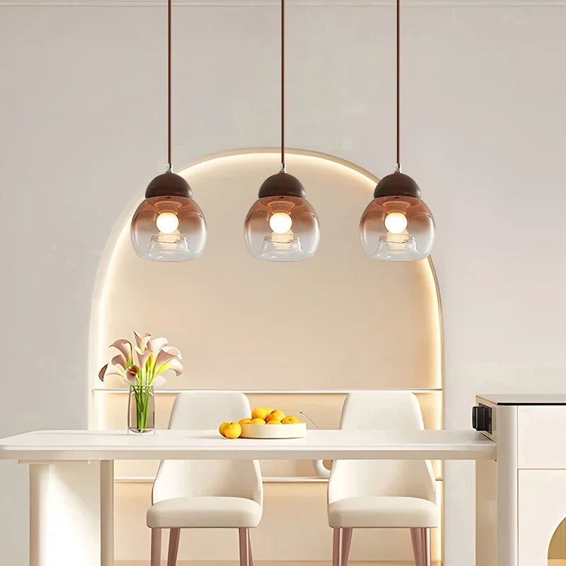 suspension rétro en verre style médiéval pour décoration moderne - vue 4 sur 8