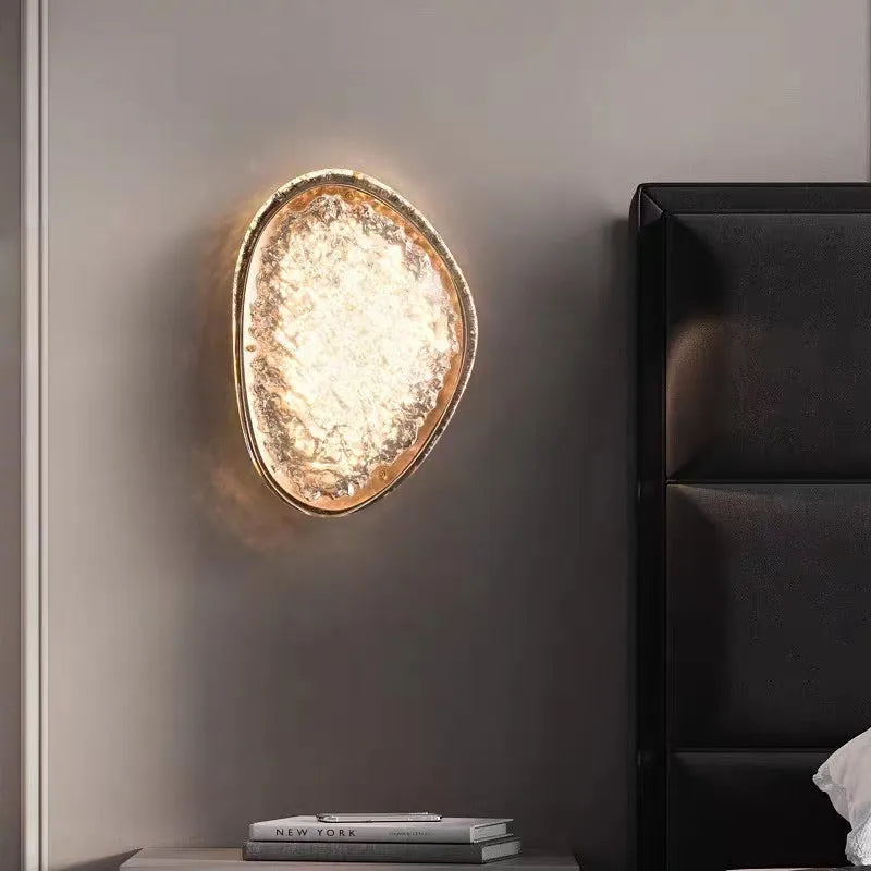 applique murale en cristal de luxe avec lumière led - vue 6 sur 9