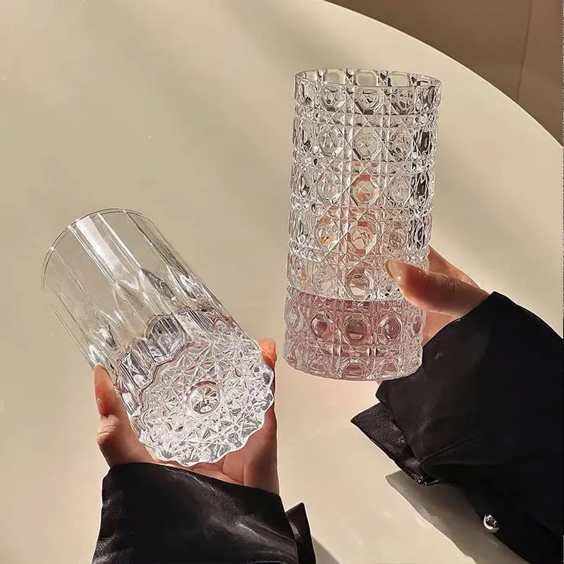 Verre hockey créatif fond épais pour cocktail whisky