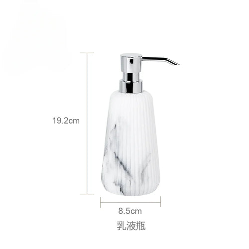 accessoires de salle de bain en grès pour rangement et décoration