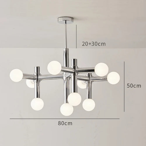 lustre de style bauhaus rétro pour intérieur élégant - vue 8 sur 7