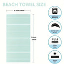 serviette de plage turque rayures pompons séchage rapide