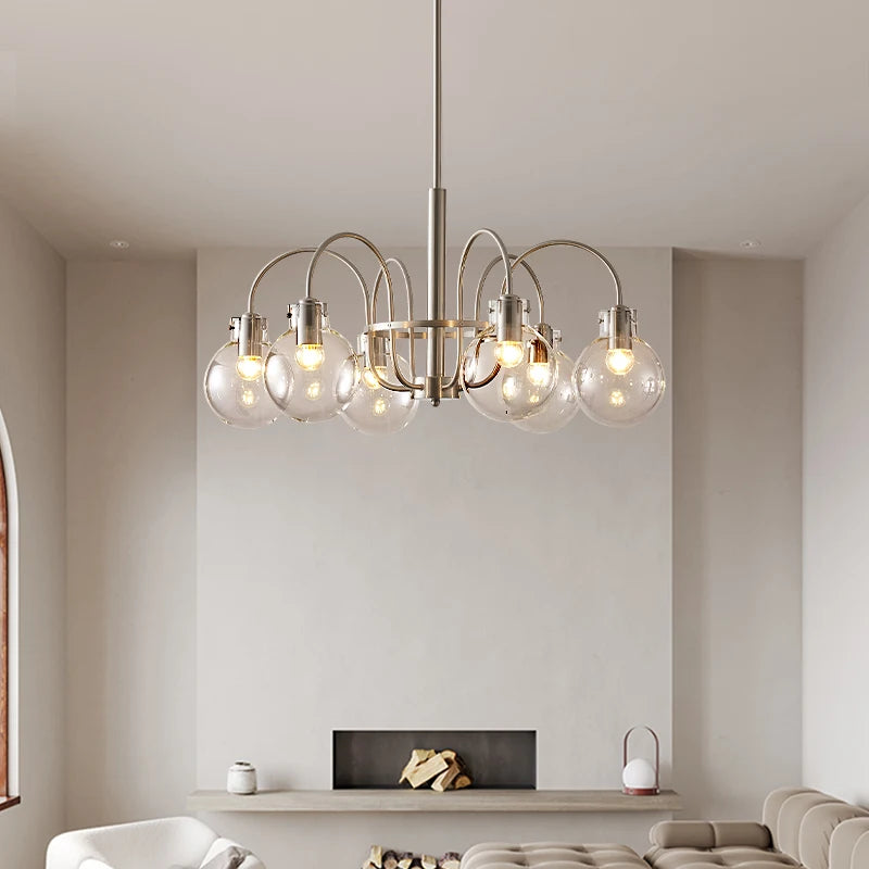 lustre en verre style bauhaus pour décoration intérieure moderne - vue 4 sur 8