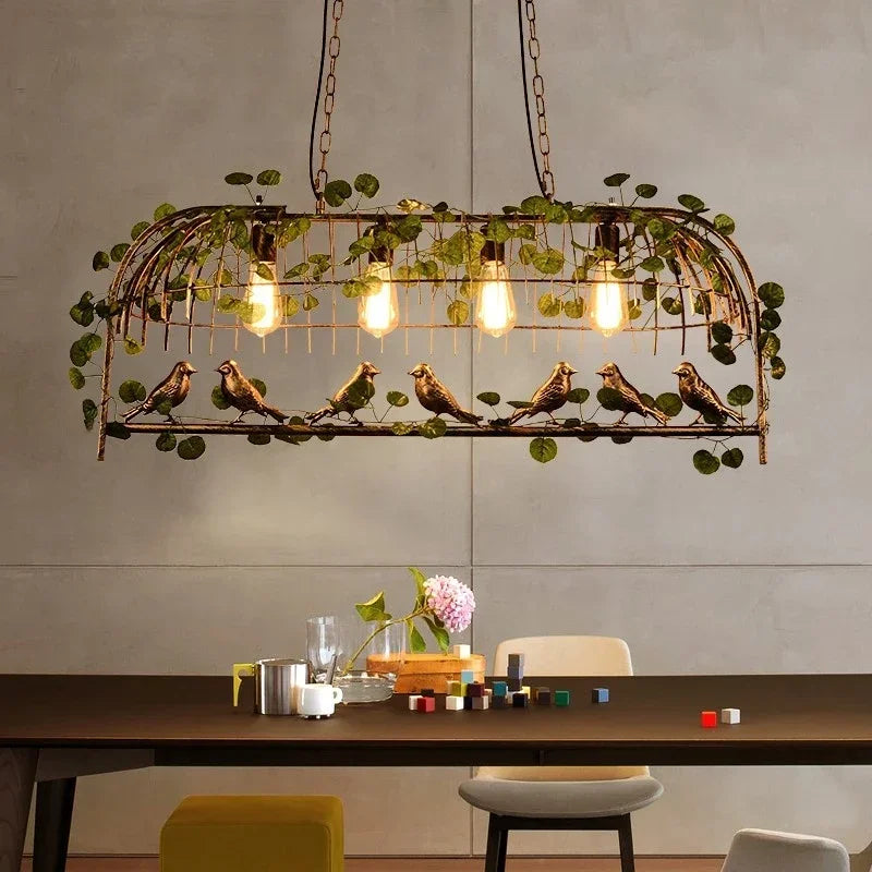 lustre végétal pour décoration de restaurant et bar - vue 5 sur 14