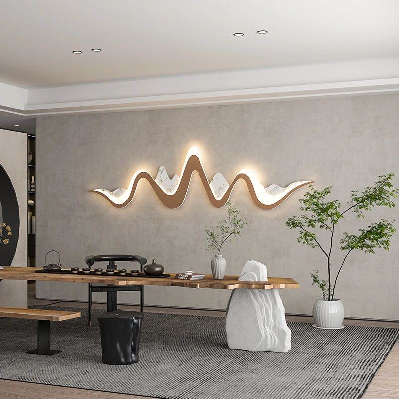 Nordique moderne minimaliste salon canapé fond appliques chambre lampe de chevet Art créatif personnalité lampe décorative