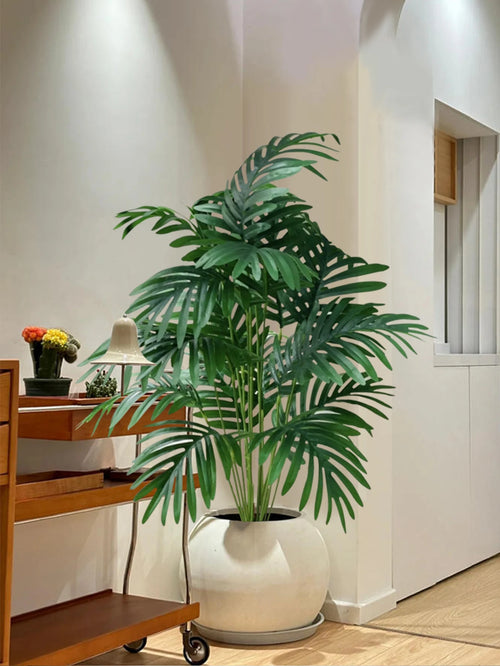 palmier artificiel tropical en plastique pour décoration intérieure - vue 2 sur 8