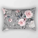 housse de coussin rectangulaire à motifs fleurs tropicales 30x50 cm