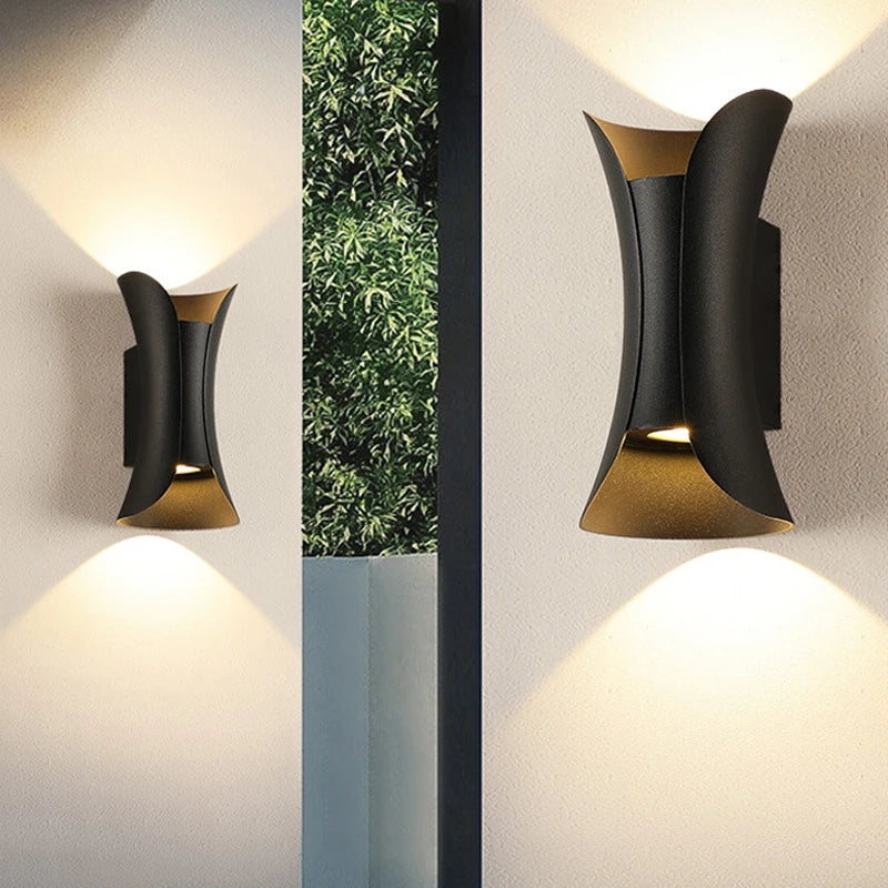 10W 20W 30W up down led wall lamp warm white or white 6000k wall light with black or white wall sconce housing AC85-265V - vue 6 sur 8
