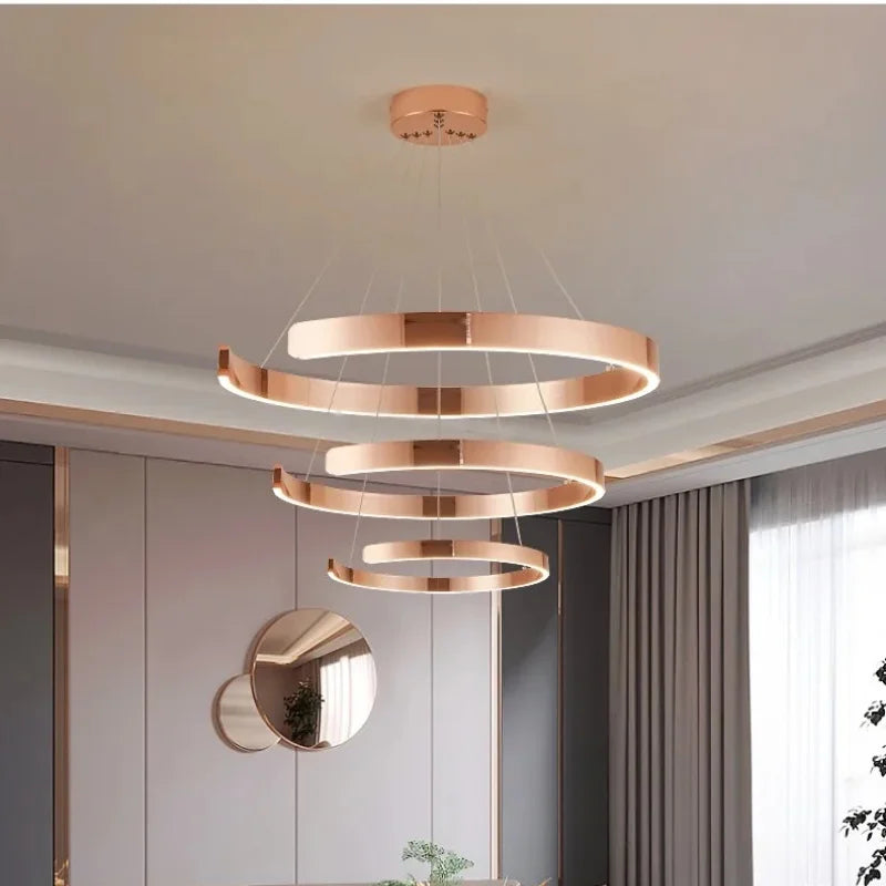 lampes led simplifiées suspendues pour décoration d'intérieur - vue 3 sur 30