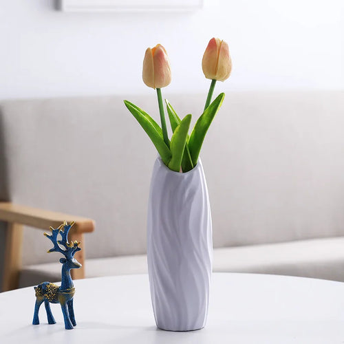 vase moderne en plastique pour décoration florale nordique - vue 16 sur 26