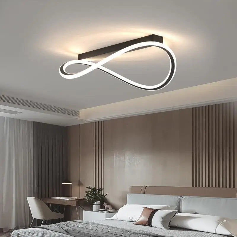 lustre moderne à leds pour décoration intérieure maison