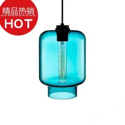 lustre suspendu moderne en verre transparent design élégant - vue 26 sur 28