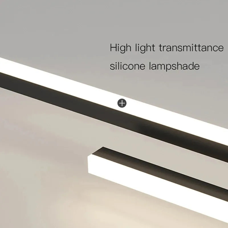 plafonnier design moderne en fer noir pour intérieur - vue 5 sur 14