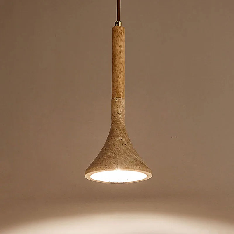 Suspension LED marbre wabi-sabi nordique