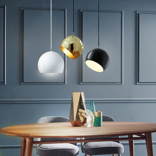 suspension moderne nordique en fer pour intérieur - vue 3 sur 11