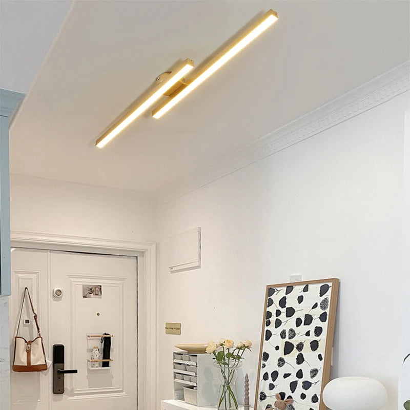 Plafond moderne à LEDs lampe allée lustre pour chambre couloir entrée balcon vestiaire décoration de la maison luminaire intérieur