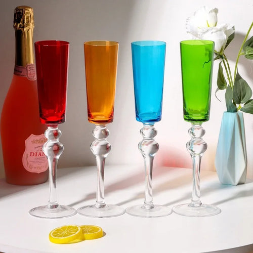 Verre champagne festif cristal ciselé coupe élégante réception