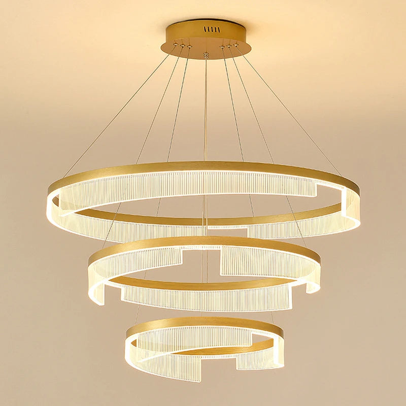 Lustre anneau LED au design moderne