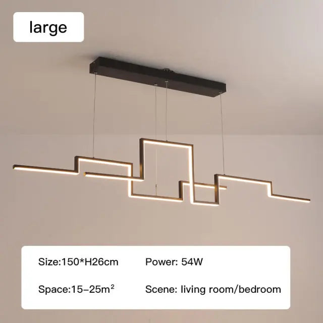 suspension led minimalistes modernes réglables pour décoration intérieure
