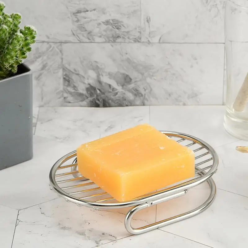 porte-savon en acier inoxydable avec égouttoir élégant et pratique - vue 7 sur 6