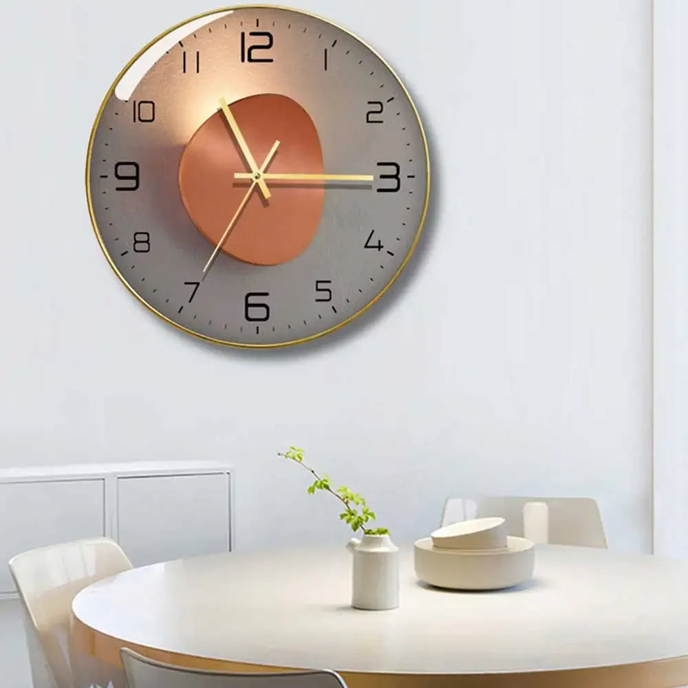 horloge murale en verre design moderne géométrique créatif décoratif - vue 8 sur 18