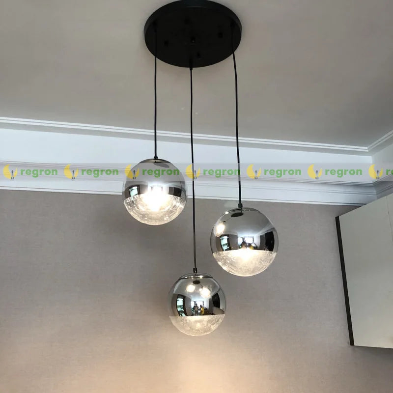 suspension moderne en verre pour café et bar - vue 4 sur 9