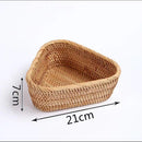 panier de rangement tissé en rotin pour cuisine et pique-nique