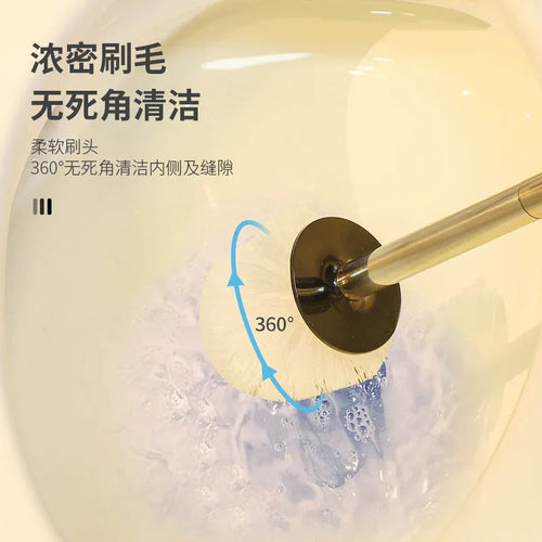 brosse de toilette céramique nettoyage sans angle mort - vue 5 sur 13