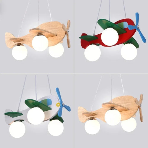 lustre en bois massif nordique design moderne pour éclairage créatif - vue 6 sur 9