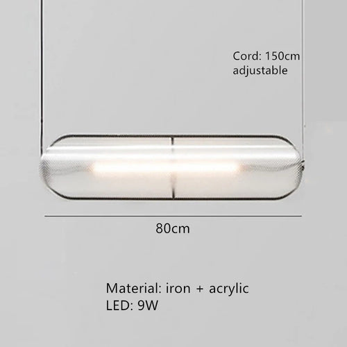 lampe led moderne à suspension réglable pour bar et bureau - vue 12 sur 12