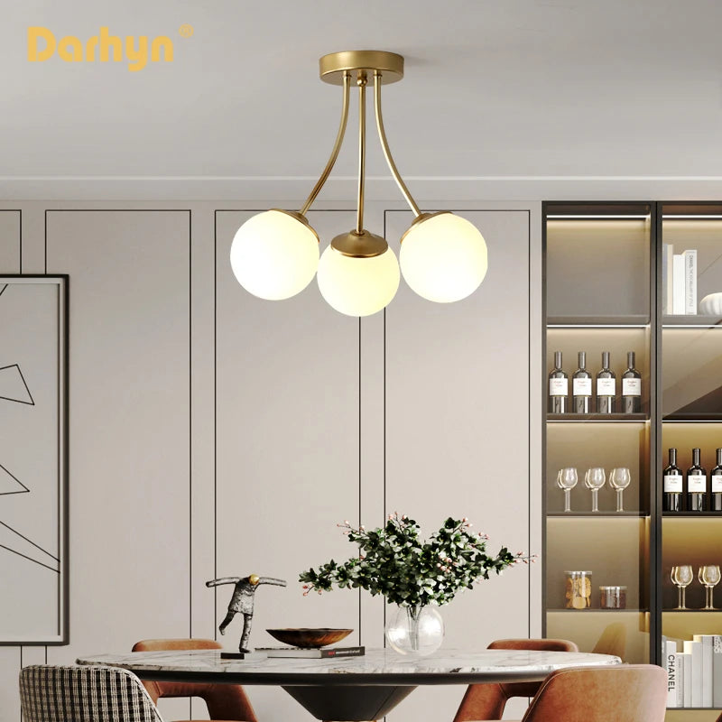 Lustre or luxe salon décor intérieur plafonniers - vue 4 sur 7