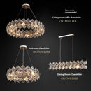 lustre en cristal design minimaliste pour un intérieur élégant