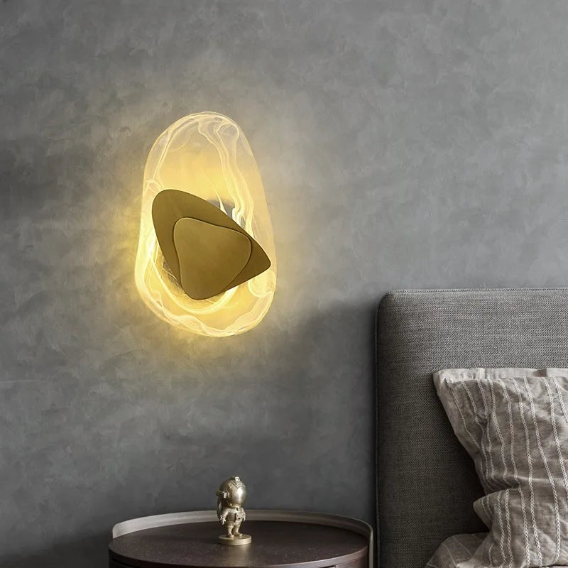 applique murale LED créative en verre pour décoration artistique - vue 4 sur 8