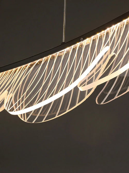 Lustre moderne en cuivre italien