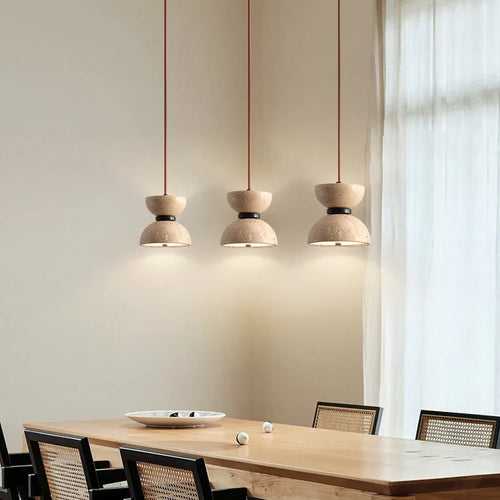 lampe de suspension led nordique en forme de grotte - vue 6 sur 7