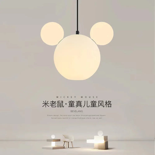 lustre suspension nordique en verre pour enfants créatif