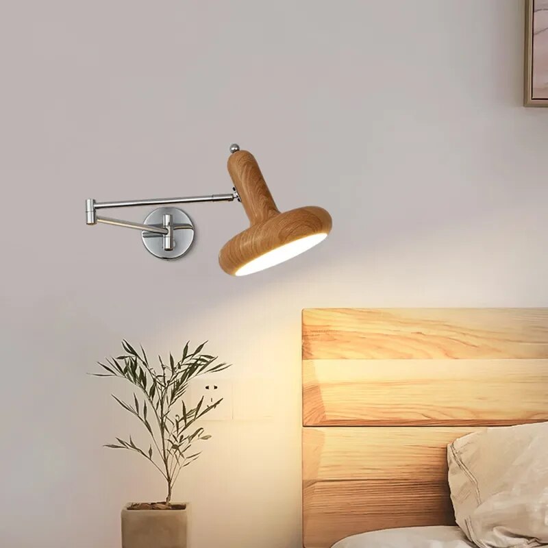 Applique murale LED médiévale crème vent rétractable - vue 2 sur 12