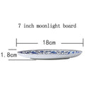 Assiettes poisson Jingdezhen motifs floraux 15 30 cm