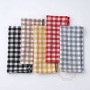 Serviette de table coton motif vichy carreaux style