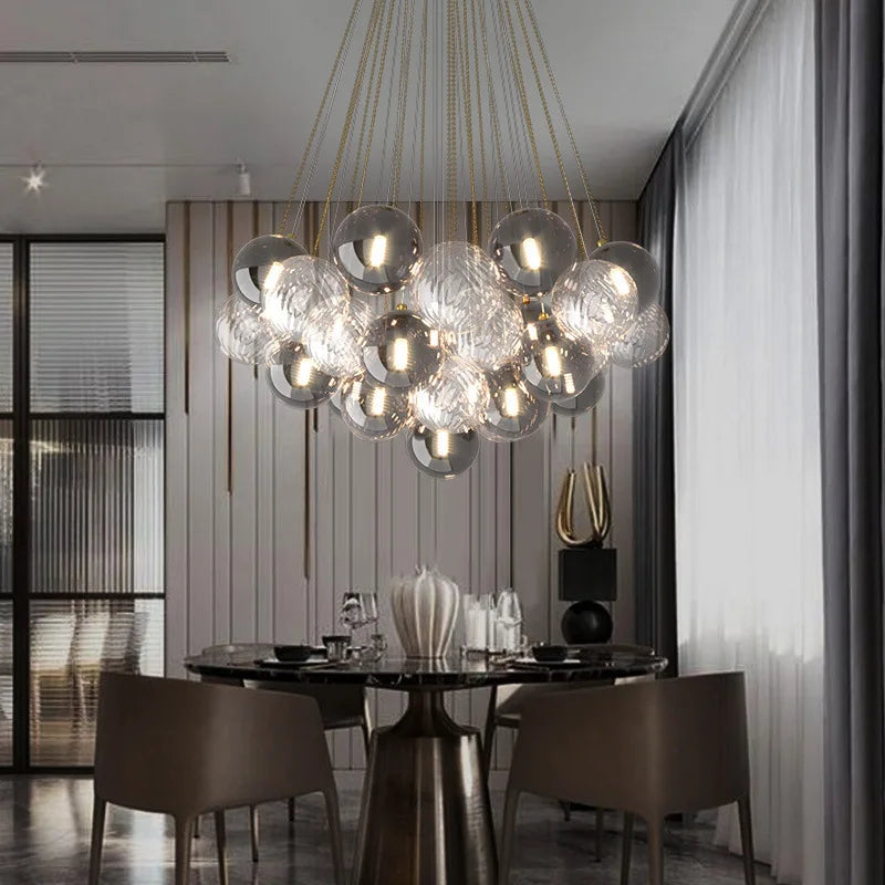 SANDYHA Lustre nordique livraison gratuite décoration de la maison Salon Luxe salle à manger ensembles rose mignon Lustre moderne Para Sala