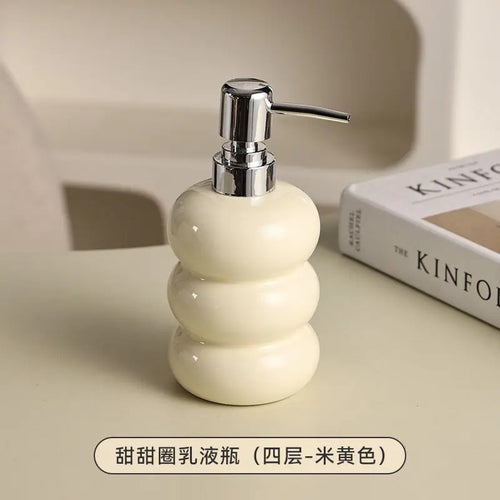 bouteille céramique pour désinfectant et distributeur de savon - vue 8 sur 12