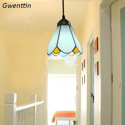 suspension tiffany méditerranéenne pour décoration intérieure élégante - vue 3 sur 9