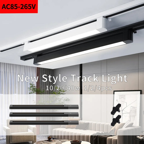 ensemble d'éclairage sur rail à led pour intérieur décoratif - vue 3 sur 30